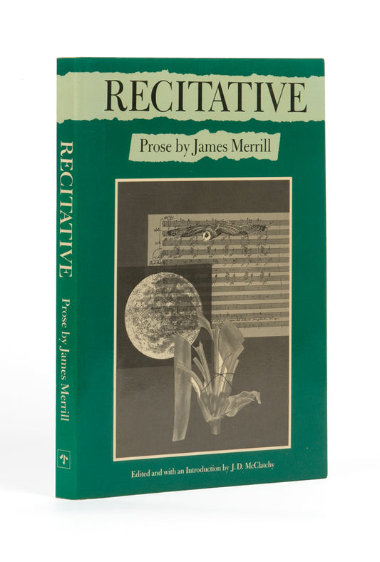 Fine copy of Recitative, by James Merrill, First edition, first printing copy, inscribed by author