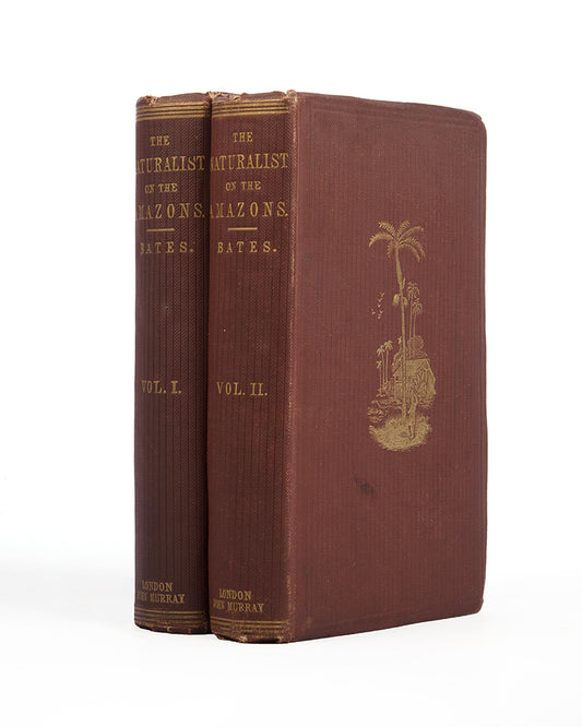 First edition of naturalist Henry Walter Bates's The Naturalist on the Rivers Amazon, a major contribution to the literature of Amazonia by a supporter of Charles Darwin.