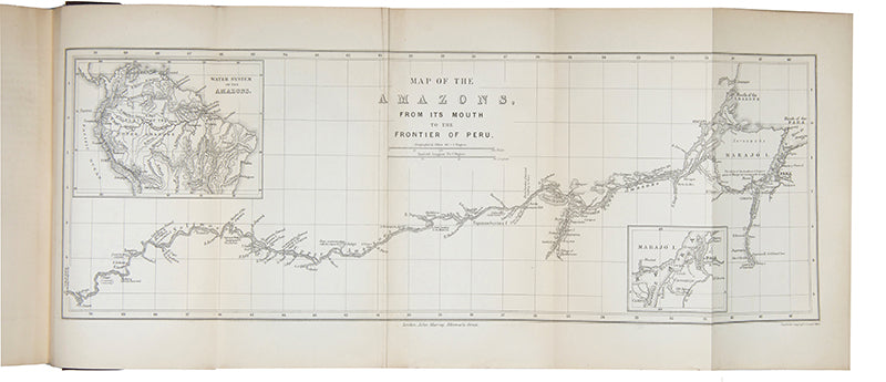 First edition of naturalist Henry Walter Bates's The Naturalist on the Rivers Amazon, a major contribution to the literature of Amazonia by a supporter of Charles Darwin.