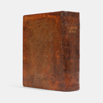 Edition Princeps f the Bible in Osmanli printed in Paris in 1827.