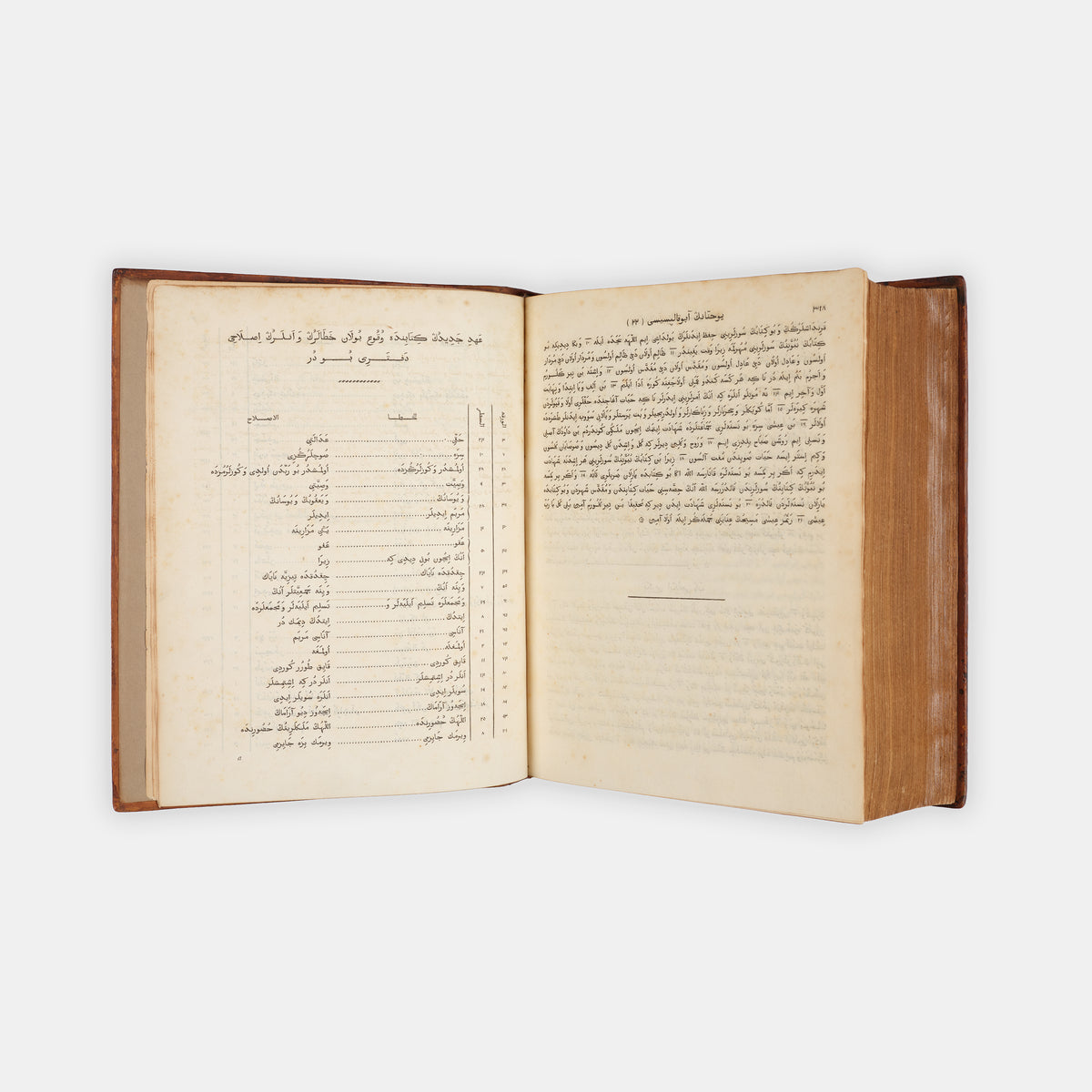 Edition Princeps f the Bible in Osmanli printed in Paris in 1827.