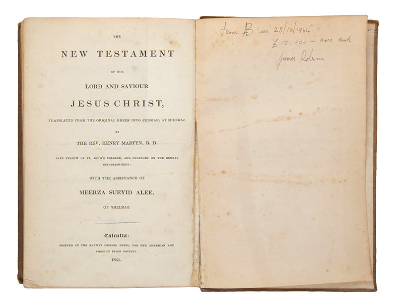 The New Testament of our Lord and Saviour Jesus Christ,