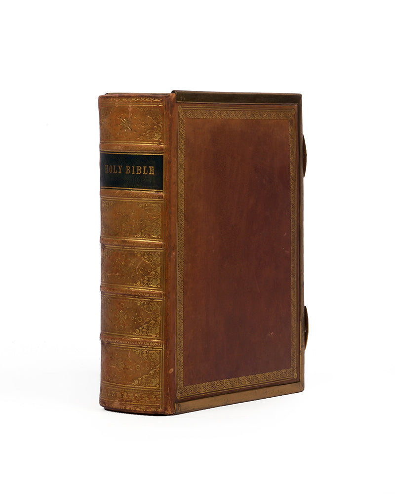 A handsome illustrated late Victorian family Bible according to the King James Version