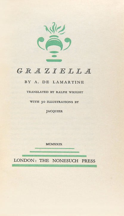 The Nonesuch Press edition of this novel originally published in France in 1852.