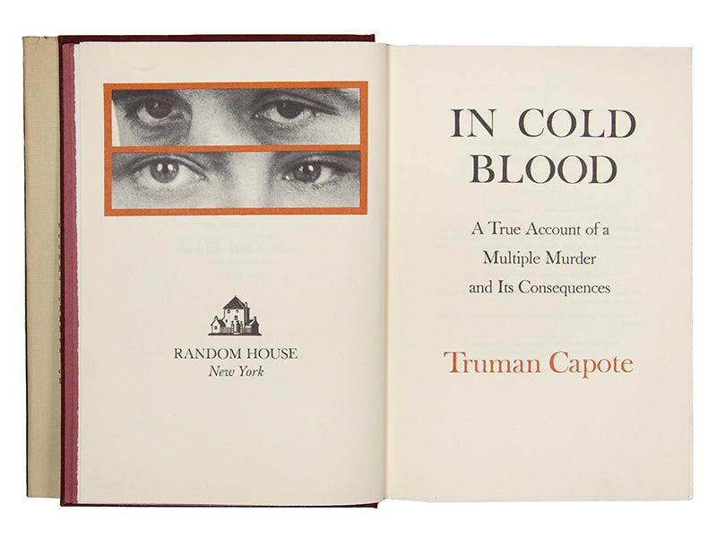 First edition of In Cold Blood by Truman Capote, inscribed by the author to Leslie Bricusse.