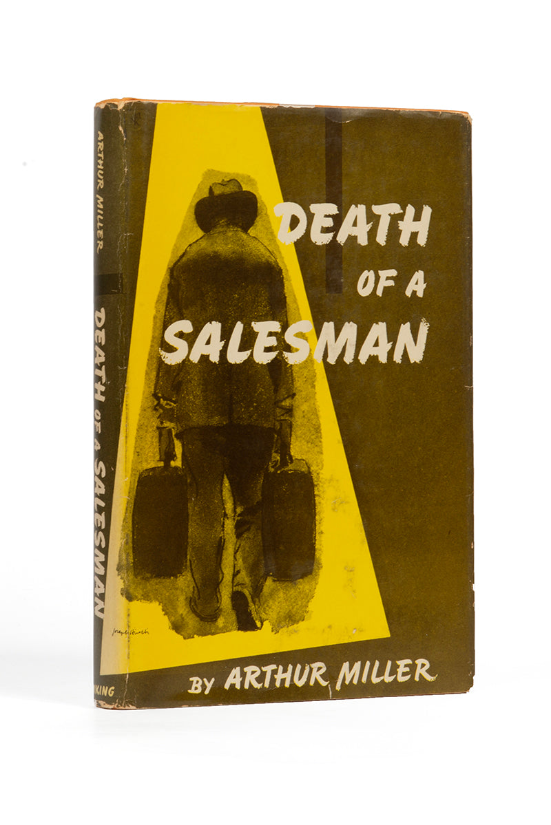 First edition of Death of a Salesman by Arthur Miller, inscribed by the author to Leslie Bricusse.