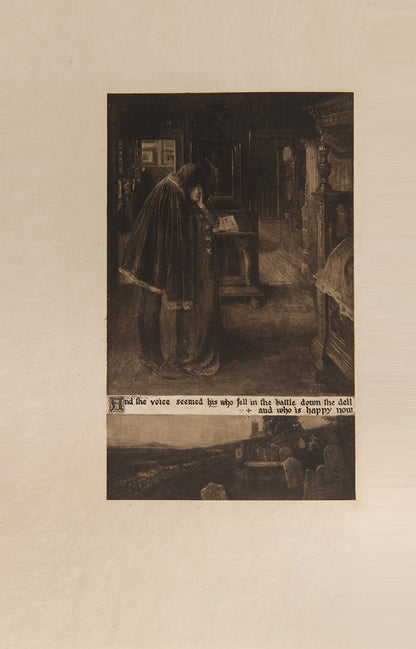 Complete works of Edgar Allan Poe, in ten volumes, with full page illustrations  by Simpson Coburn etched on vellum paper, signed by publisher, limited edition