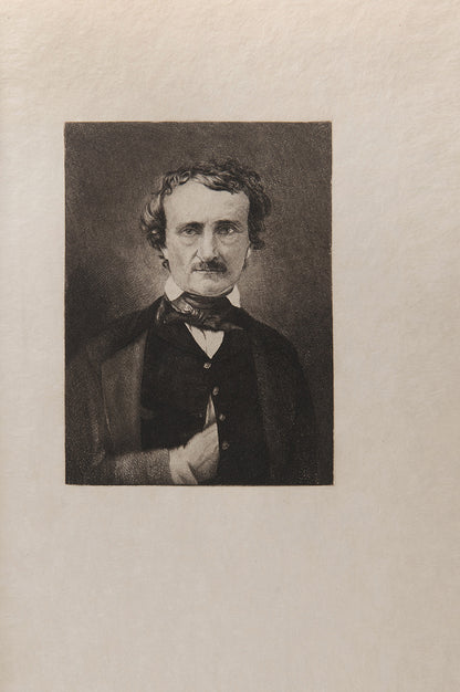 Complete works of Edgar Allan Poe, in ten volumes, with full page illustrations  by Simpson Coburn etched on vellum paper, signed by publisher, limited edition