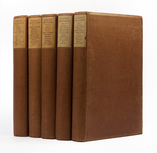 Number 659 of 1550 limited edition copies of Plutarch's Lives by The Nonesuch Press, following the English language translation of Thomas North