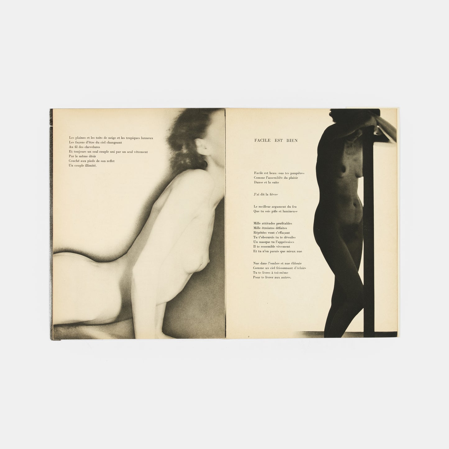 Man Ray and Paul Eluard's Facile is one of the key French surrealist books of the 1930s.