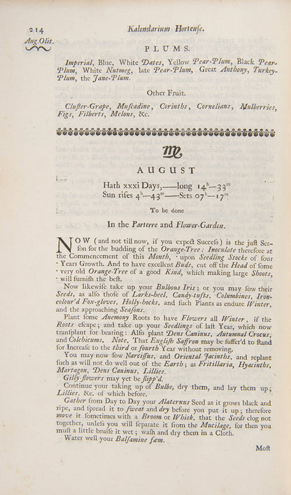 The fifth edition of John Evelyn's Silva, a pioneering horticultural text described by Henrey as "the first important book to be published in this country on forest trees".