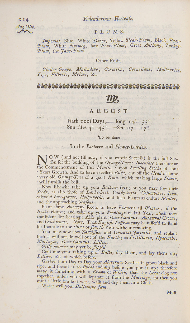 The fifth edition of John Evelyn's Silva, a pioneering horticultural text described by Henrey as "the first important book to be published in this country on forest trees".