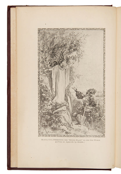 First edition of W. Golden Mortimer's classic work, Peru. History of Coca, the most comprehensive book on the plant and its cultivation and use published up to that time.