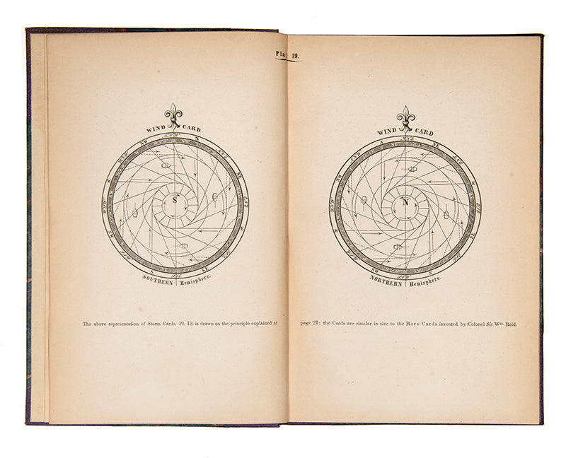 First and only edition of this unusual work of meterology, Whirlwinds and Dust-Storms of India by Paul Frederick Henry Baddeley, published in 1860.