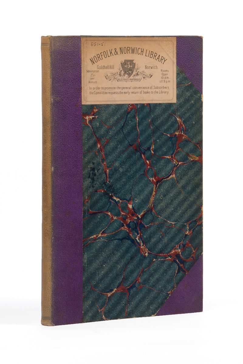 First and only edition of this unusual work of meterology, Whirlwinds and Dust-Storms of India by Paul Frederick Henry Baddeley, published in 1860.