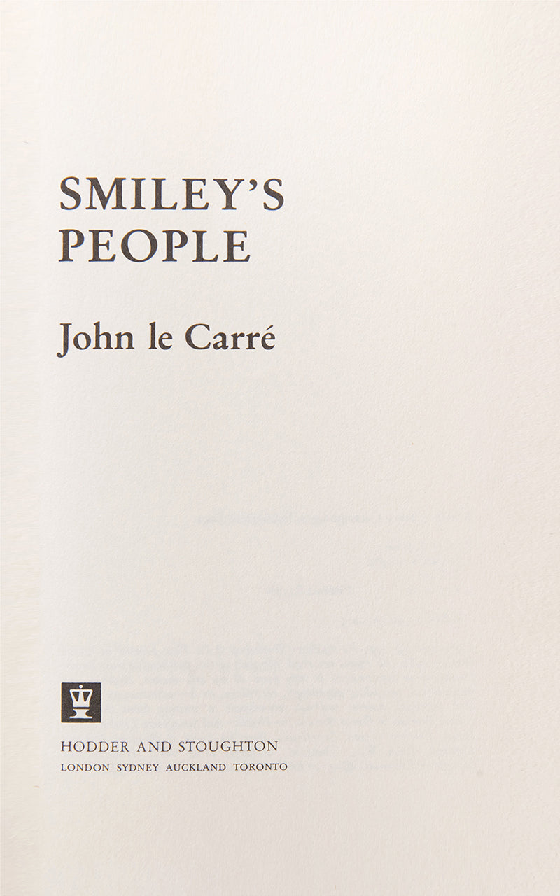 A superior set of the trilogy, Tinker Tailor, Honorable School boy and Smiley's People, by John Le Carré, housed in a custom made slip case, all first printings