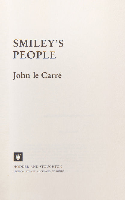 A superior set of the trilogy, Tinker Tailor, Honorable School boy and Smiley's People, by John Le Carré, housed in a custom made slip case, all first printings