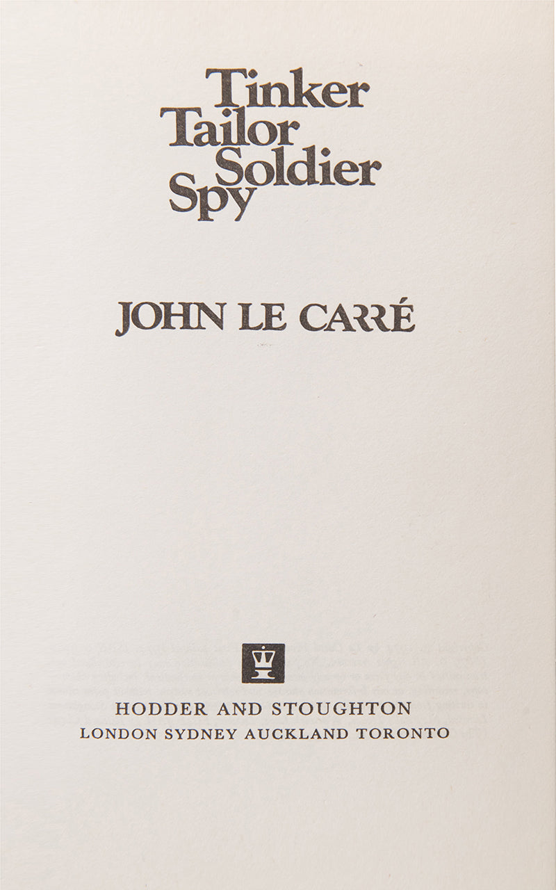 A superior set of the trilogy, Tinker Tailor, Honorable School boy and Smiley's People, by John Le Carré, housed in a custom made slip case, all first printings