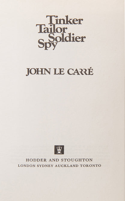 A superior set of the trilogy, Tinker Tailor, Honorable School boy and Smiley's People, by John Le Carré, housed in a custom made slip case, all first printings