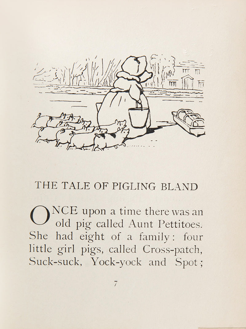 The Tale of Pigling Bland, by Beatrix Potter, first edition, with 15 colour illustrations, near fine condition, one of her most endearing tales, 1913
