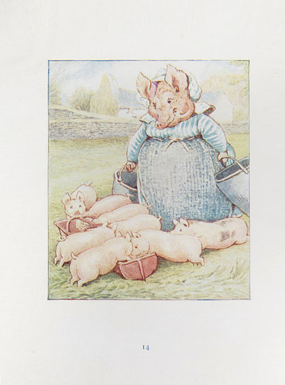 The Tale of Pigling Bland, by Beatrix Potter, first edition, with 15 colour illustrations, near fine condition, one of her most endearing tales, 1913
