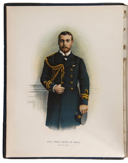 First edition of Charles Rathbone Low's Her Majesty's Navy, from from its origins under the auspices of the Tudor court to the close of the nineteenth century, including the Battle of Trafalgar with separate colour plates of HMS Victory and Lord Nelson.