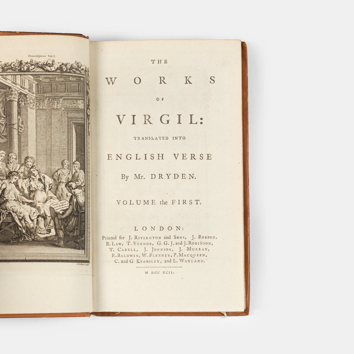 John Dryden's translation of The Works of Virgil, including The Aeneid.