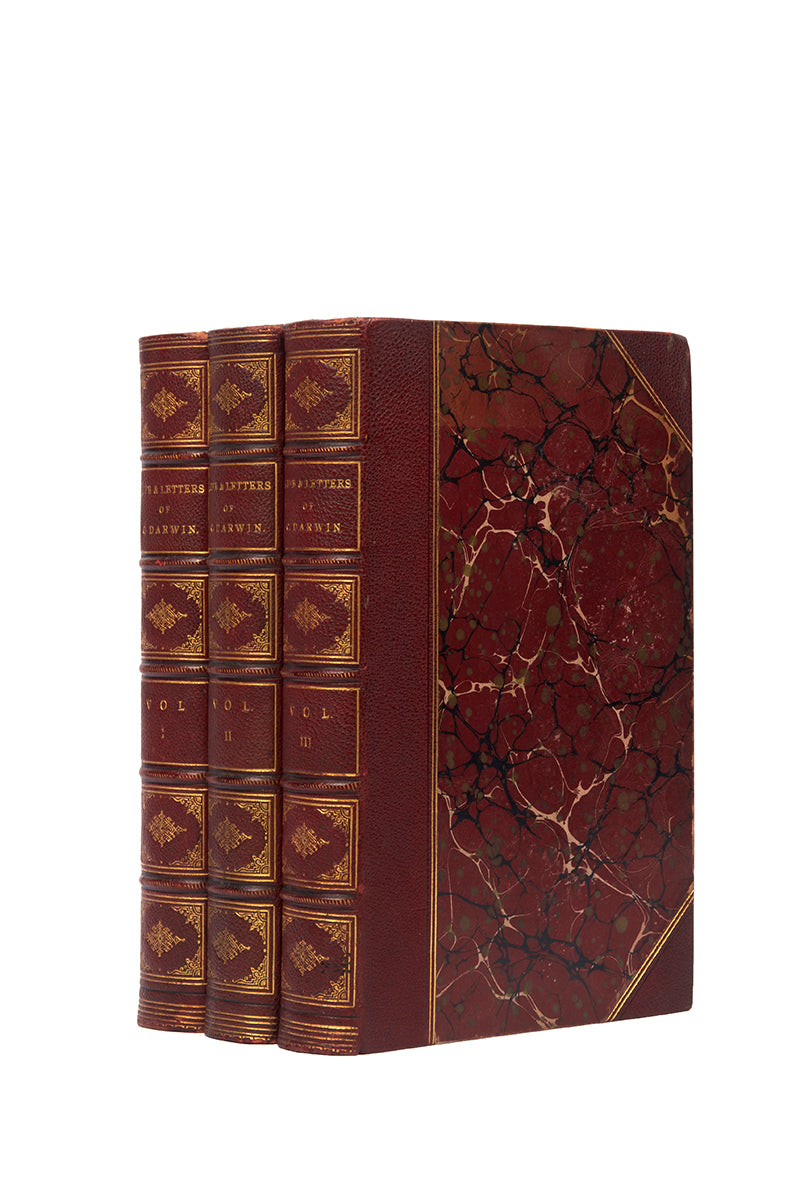 An attractive set of The Life and Letters of Charles Darwin, the fifth thousand with revisions and errata corrected.