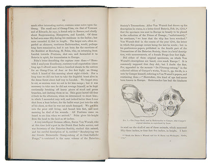 First edition, first issue of Thomas Henry Huxley's Evidence as to Man's Place in Nature, the first book to apply Darwinian evolution to humanity