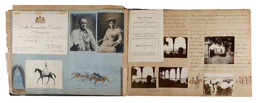 A wonderful first hand account of the 1903 Delhi Durbar with copious photographs and illustrations of the celebration and journey to reach it. Also included are numerous small pamphlets and tokens.