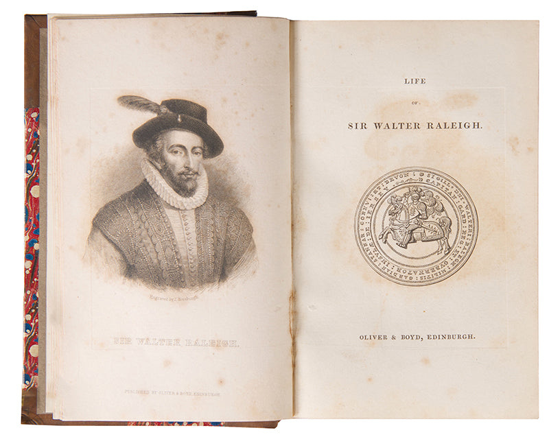 An early edition of Tytler's life of the English adventurer and statesman Sir Walter Raleigh