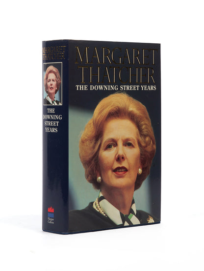 A fine, signed copy of the first edition of Margaret Thatcher's, The Downing Street Years with fine suites of black and white photographic illustrations, 1993