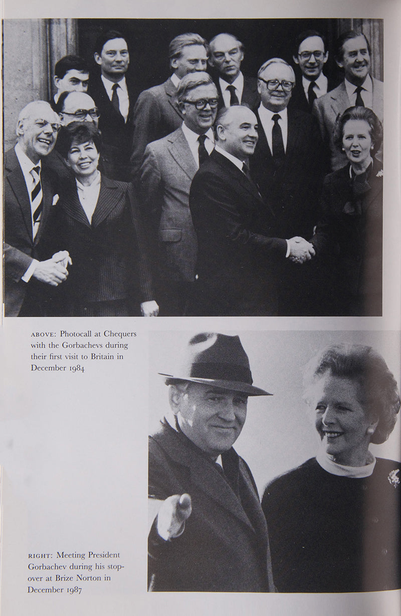 A fine, signed copy of the first edition of Margaret Thatcher's, The Downing Street Years with fine suites of black and white photographic illustrations, 1993