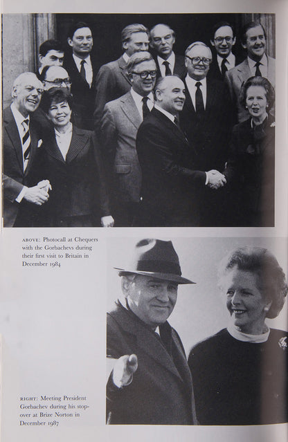 A fine, signed copy of the first edition of Margaret Thatcher's, The Downing Street Years with fine suites of black and white photographic illustrations, 1993