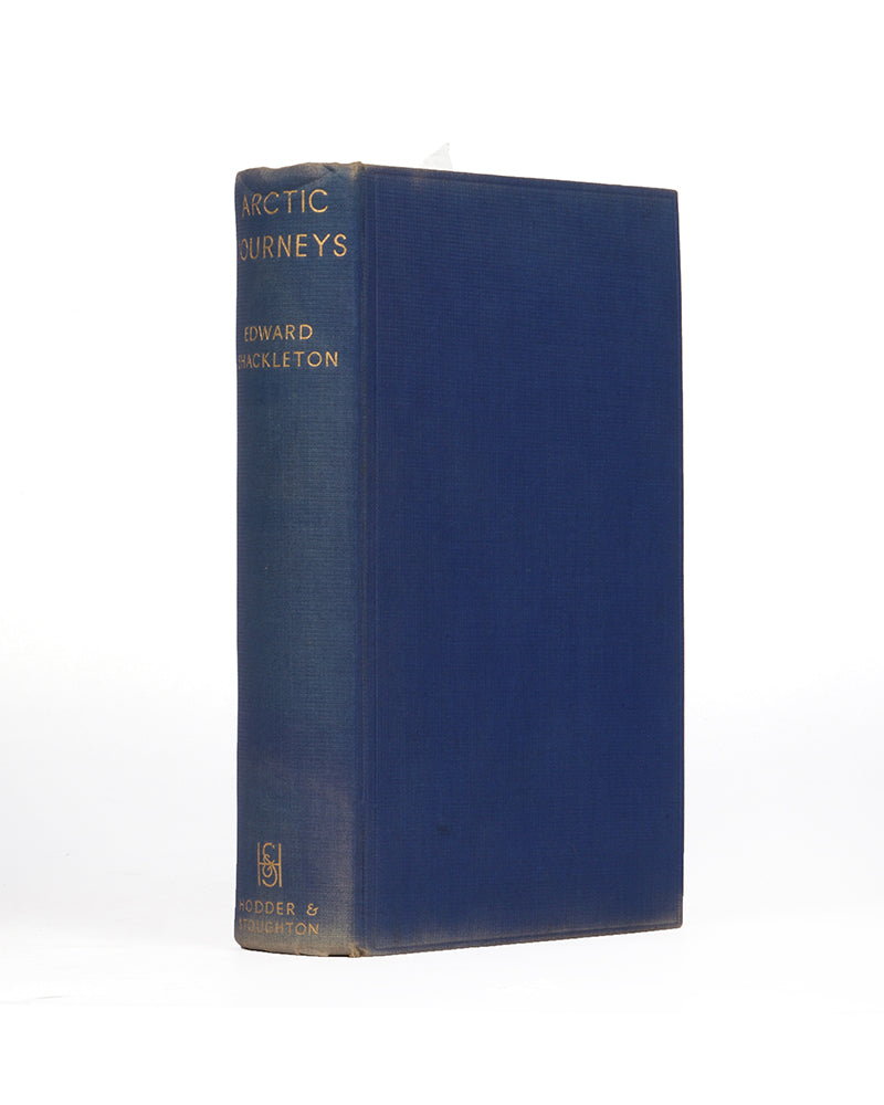 First edition of Edward Shackleton's Arctic Journeys, in the scarce dust-jacket.