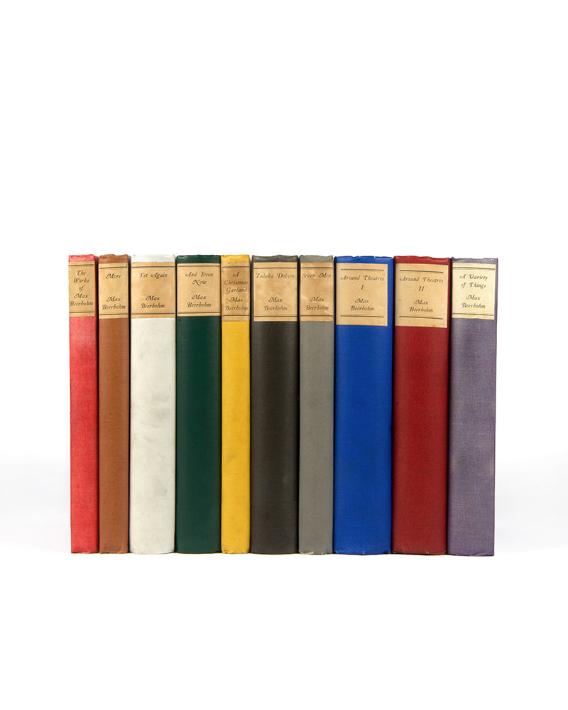 Signed limited edition of The Works of Max Beerbohm.