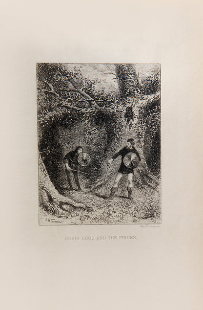 Robin Hood, in two volumes, featuring several wood-cut illustrations and etchings, based on annotated edition by Joseph Ritson