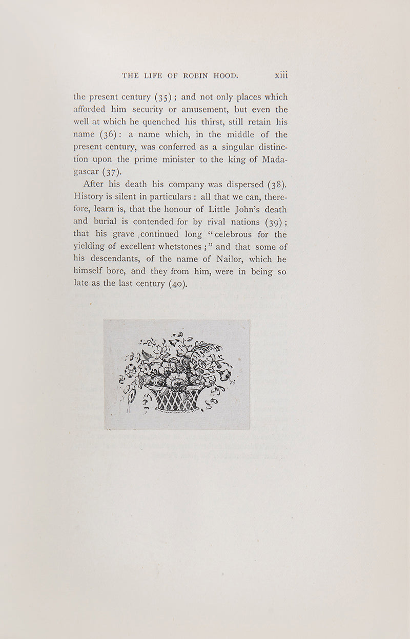 Robin Hood, in two volumes, featuring several wood-cut illustrations and etchings, based on annotated edition by Joseph Ritson