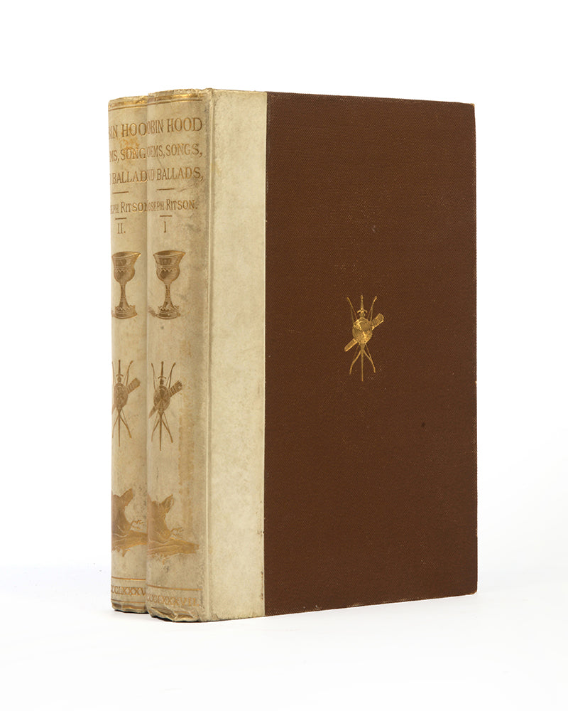 Robin Hood, in two volumes, featuring several wood-cut illustrations and etchings, based on annotated edition by Joseph Ritson