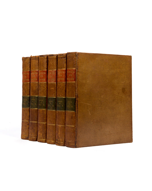 A complete set of the first edition of Edward Gibbon's History of the Decline and Fall of the Roman Empire