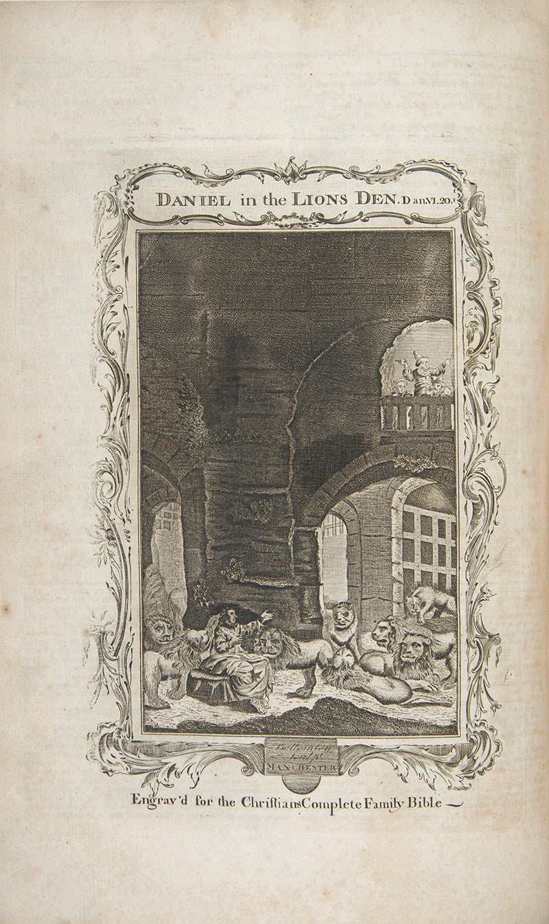 A large, illustrated family Bible from the third-quarter of the eighteenth-century.