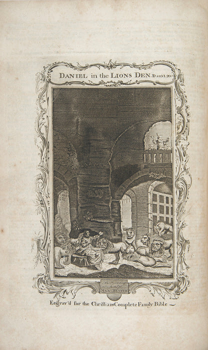 A large, illustrated family Bible from the third-quarter of the eighteenth-century.