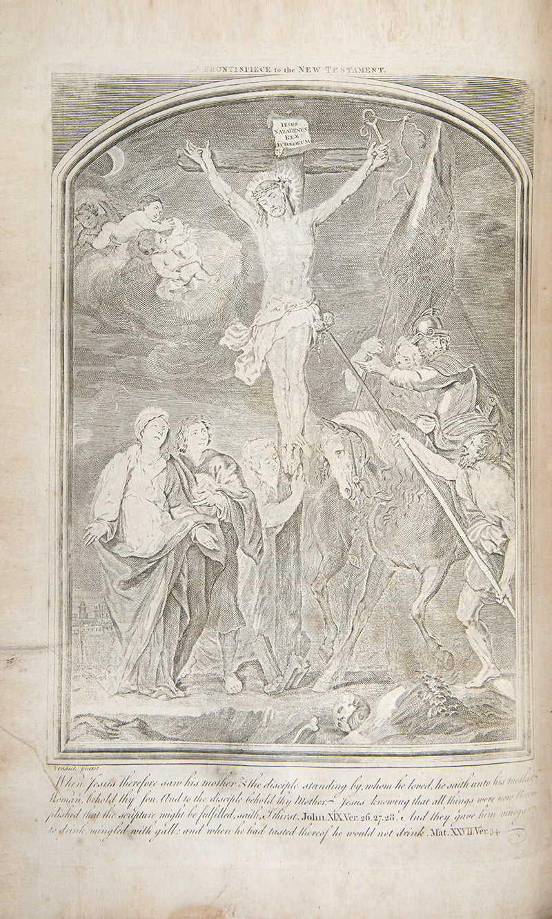 A large, illustrated family Bible from the third-quarter of the eighteenth-century.