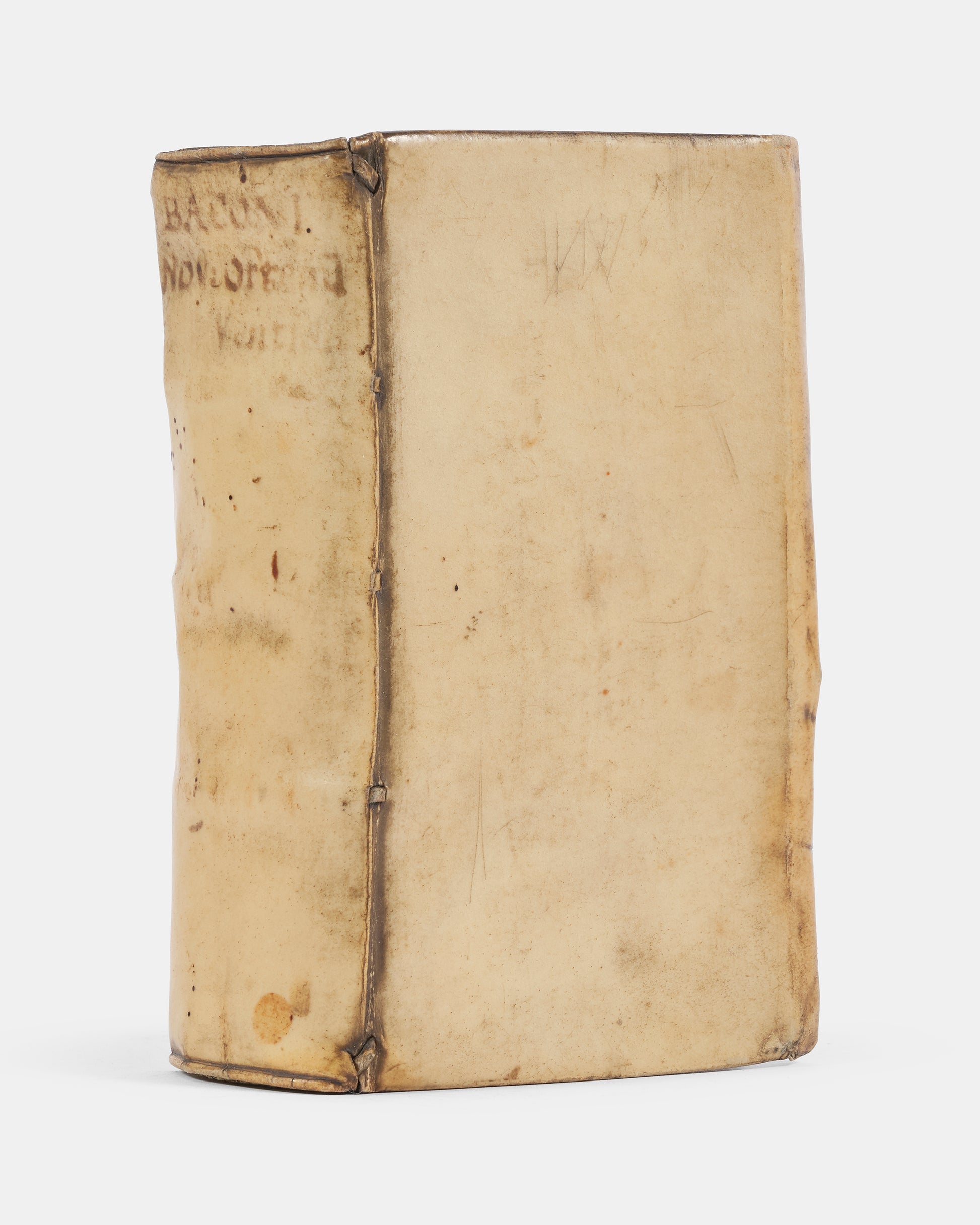 The first pocket-book edition of Sir Francis Bacon's Novum Organum, bound with his Historia Naturalis, together the second and third parts of his ambitious project, the Instauratio Magna
