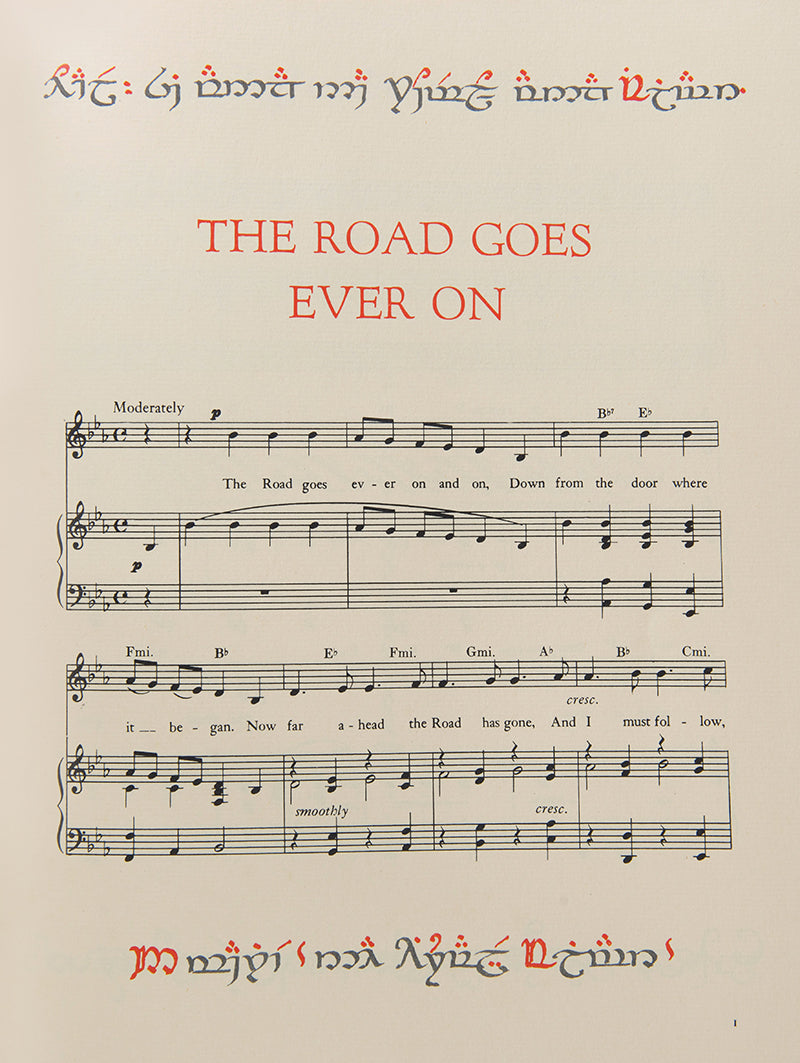 The first edition of the musical setting of J.R.R. Tolkien's songs by the composer Donald Swann