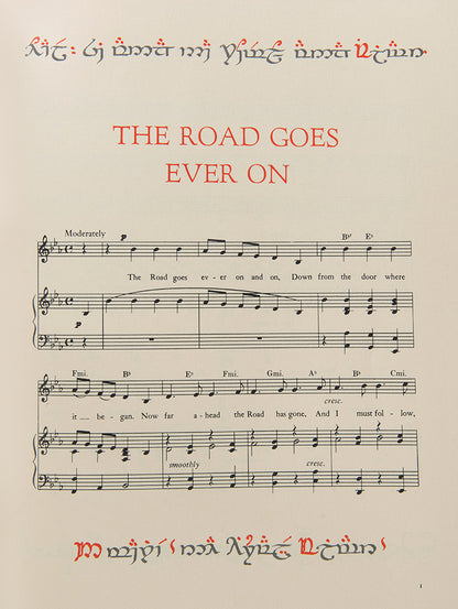 The first edition of the musical setting of J.R.R. Tolkien's songs by the composer Donald Swann