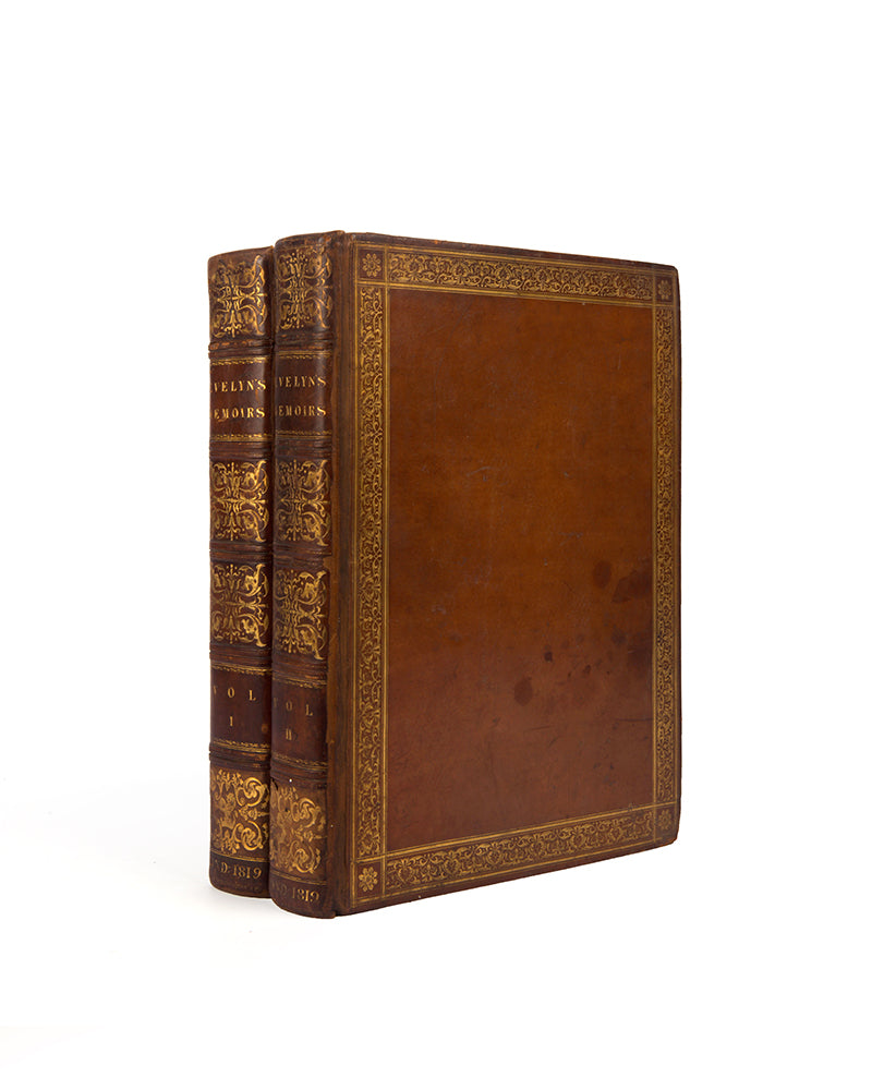 The second edition of John Evelyn's Memoirs. Ex libris of the celebrated Romantic poet, Samuel Rogers.