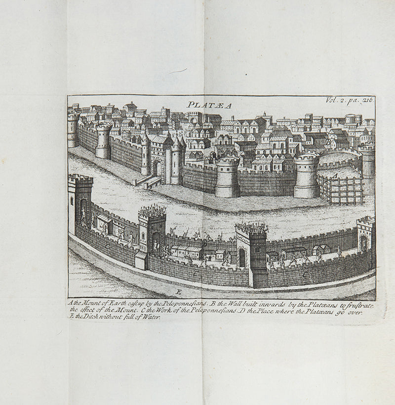The third and final edition of Hobbes' translation of Thucydides history of the Peloponnesian War, illustrated with engraved plates and folding maps