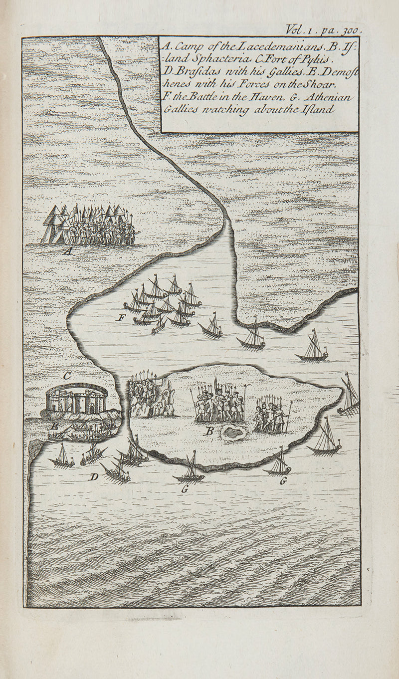 The third and final edition of Hobbes' translation of Thucydides history of the Peloponnesian War, illustrated with engraved plates and folding maps
