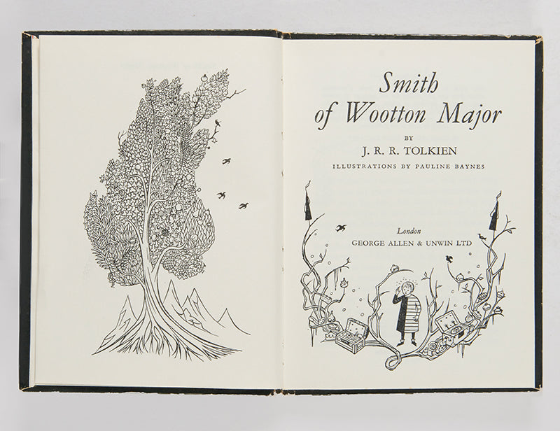 The first edition of J.R.R. Tolkien's story about a cook and a cake, Smith of Wootton Major